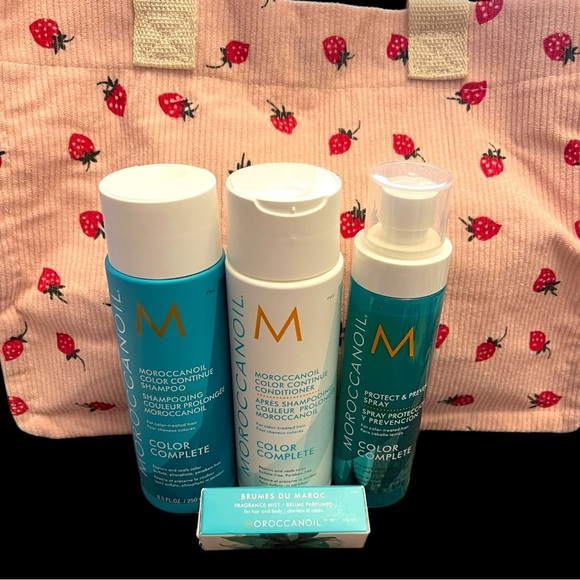 Moroccanoil Hair Care Set with Strawberry Tote - Picture 1 of 4